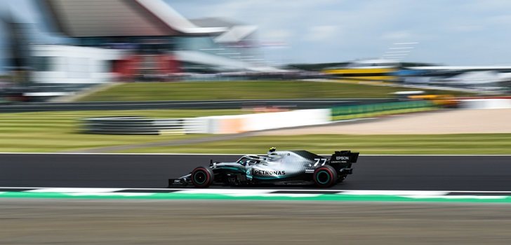 Bottas, durante los Libres 1 del GP de Gran Bretaña