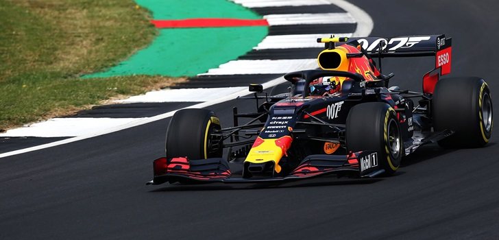 Gasly, durante los Libres del GP de Gran Bretaña