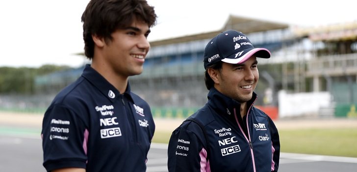 Stroll y Pérez pasean por Silverstone