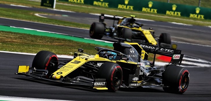Ricciardo y Hülkenberg, en el GP de Gran Bretaña