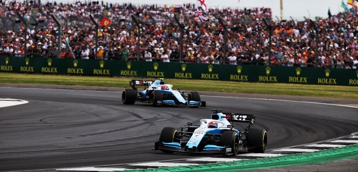 Los Williams, durante el GP de Gran Bretaña 2019