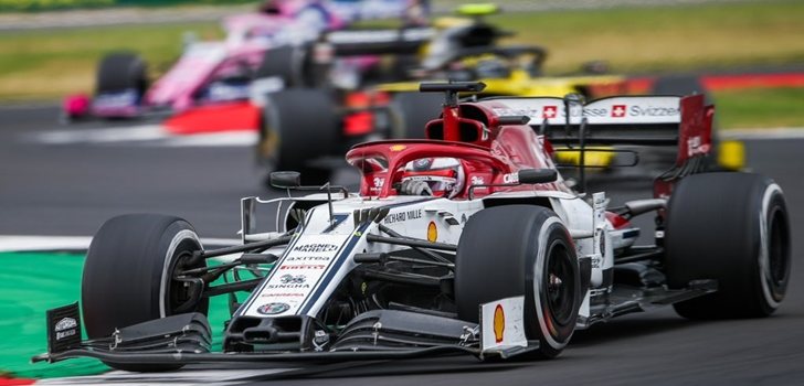 Räikkönen rueda en el trazado de Silverstone
