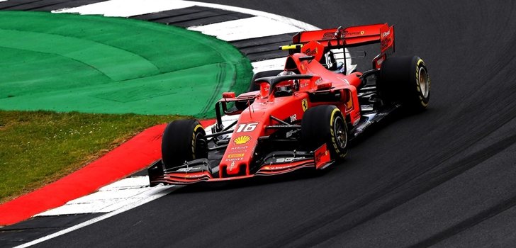 Leclerc, durante el GP de Gran Bretaña