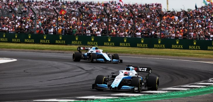 Los Williams, durante el GP de Gran Bretaña