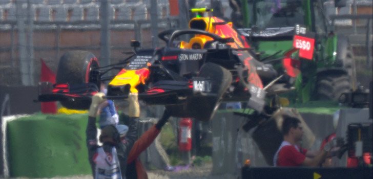 Pierre Gasly sufrió un fuerte accidente en los Libres 2 de Alemania