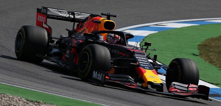 Max Verstappen, durante los Libres del GP de Alemania 2019