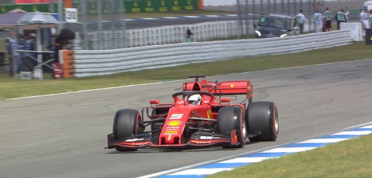 Vettel se queda sin potencia en la qualy del GP de Alemania