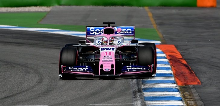 Sergio Pérez, en la qualy de Hockenheim