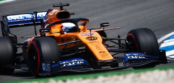 Sainz, durante la qualy del GP de Alemania 2019