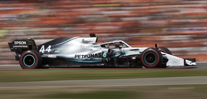 Hamilton, durante la qualy del GP de Alemania