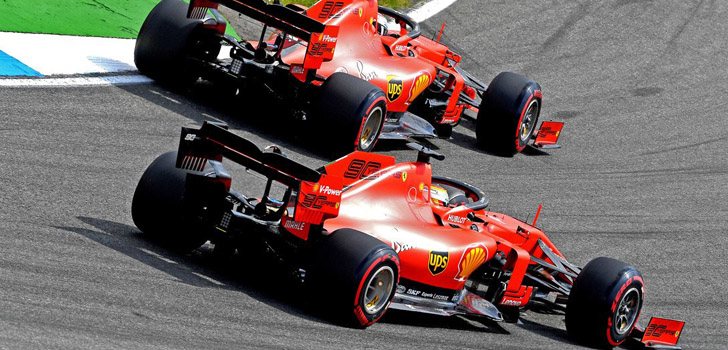 Los Ferrari de Leclerc y Vettel lo intentarán todo para la carrera de Alemania