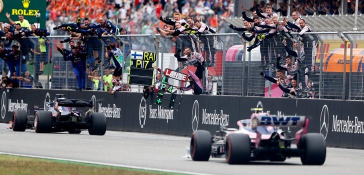 Racing Point celebra el cuarto puesto de Stroll en Alemania