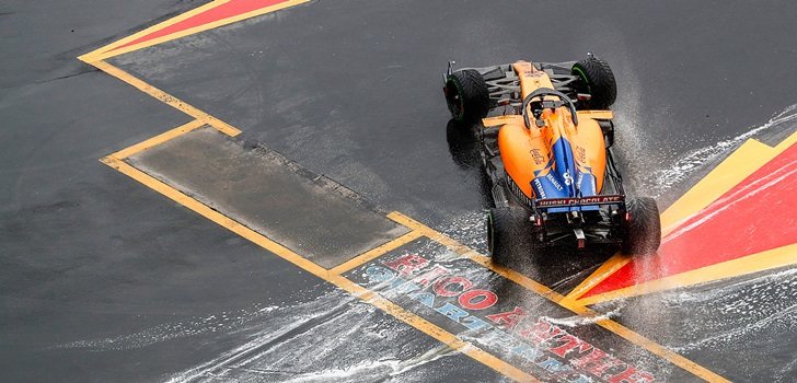 Sainz trompea en el GP de Alemania