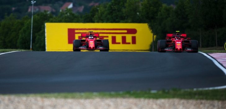 ferrari en hungria 2019