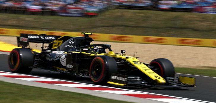 Hülkenberg, durante la Qualy del GP de Hungría 2019