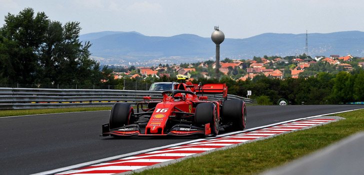 Charles Leclerc no pudo lograr más en la clasificación de Hungría