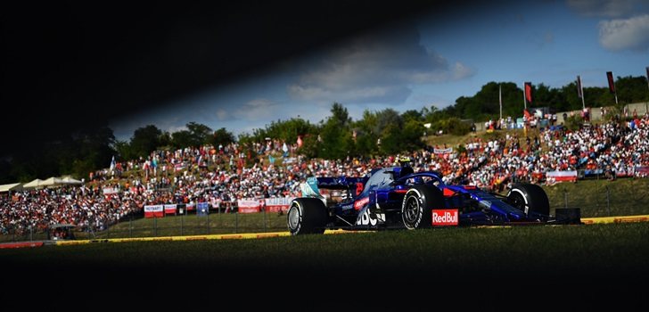 Albon, durante el GP de Hungría 2019