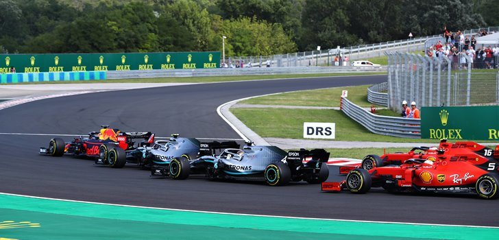 Salida del Gran Premio de Hungría 2019