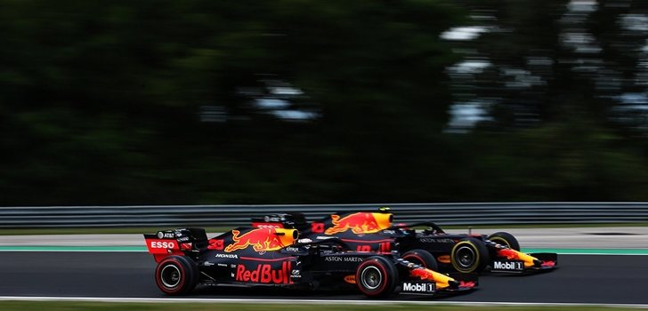 Verstappen y Gasly, juntos en Hungría