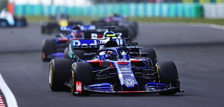 Alexander Albon, durante el Gran Premio de Hungría 2019