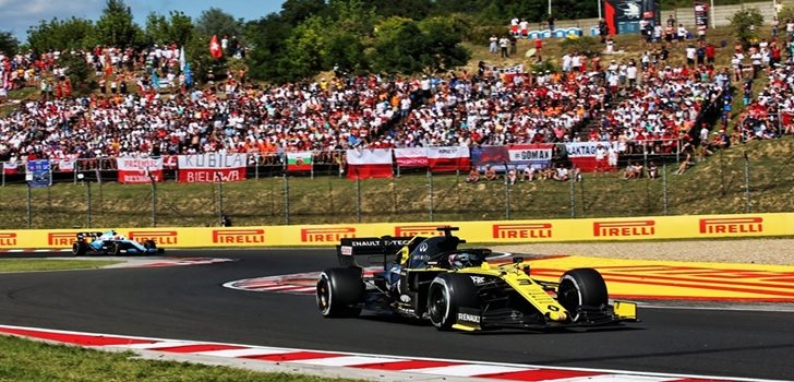 Daniel Ricciardo, en el GP de Hungría 2019