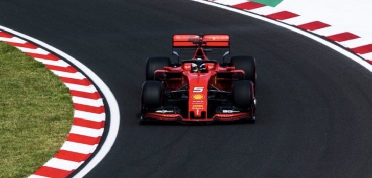 vettel en hungría 2019