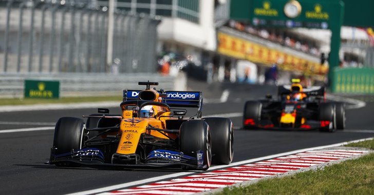 Carlos Sainz Jr. durante el GP de Hungría)