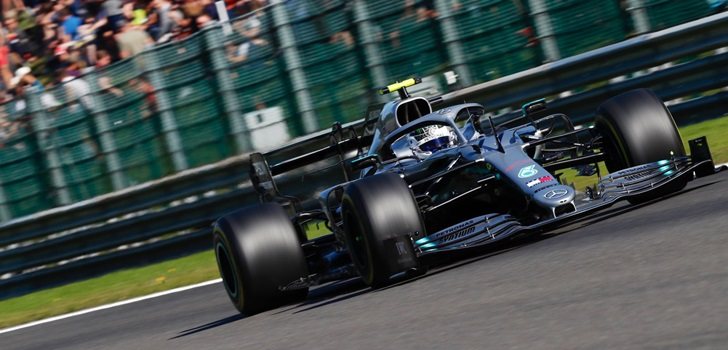 Valtteri Bottas, durante los Libres 2 del GP de Bélgica