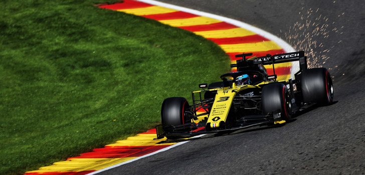 Daniel Ricciardo, satisfecho con el rendimiento de su coche en los Libres de Bélgica