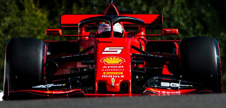 Sebastian Vettel demostró el potencial de su coche en Bélgica