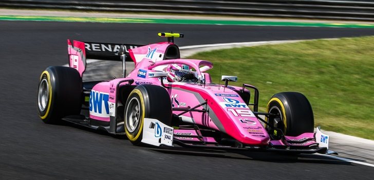 Anthoine Hubert, durante el GP de Hungría 2019