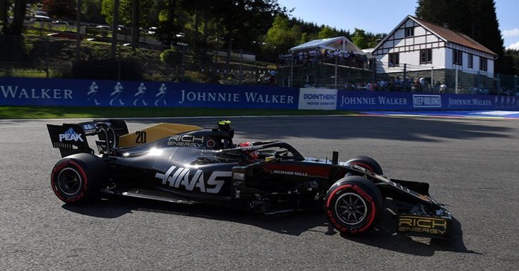 Kevin Magnussen en el GP de Bélgica