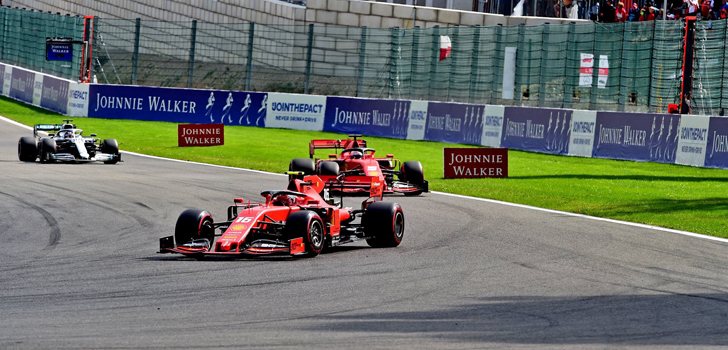 Leclerc, por delante de Vettel y Hamilton en Bélgica