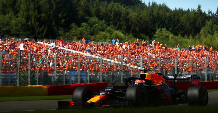 Max Verstappen en el GP de Bélgica