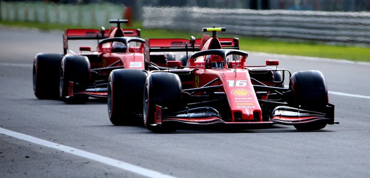 Vettel, a rebufo de Leclerc en Italia