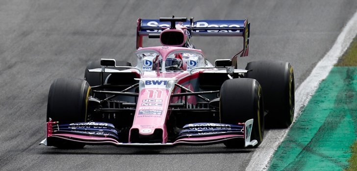 Sergio Pérez, durante el GP de Italia 2019 de Fórmula 1