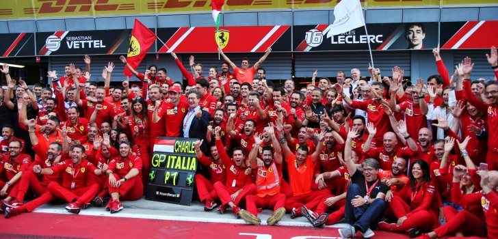 celebración ferrari monza 2019