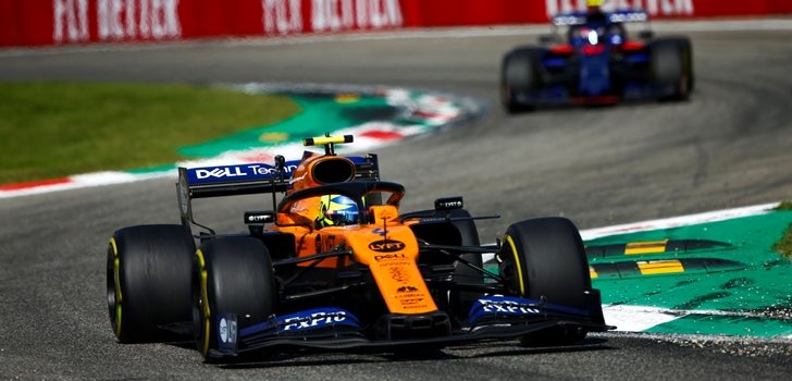 Norris, por delante de Gasly en Monza