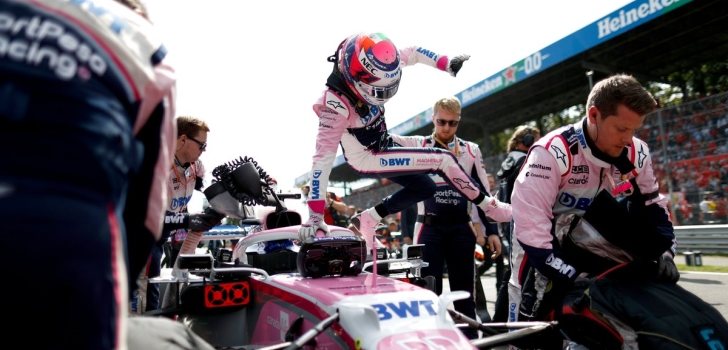 sergio perez en monza 2019