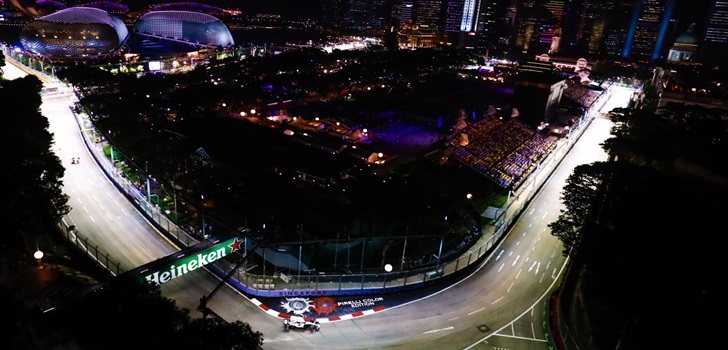 Hamilton, en el GP de Singapur 2018