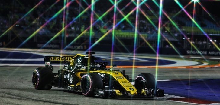 Nico Hülkenberg, en el GP de Singapur 2018