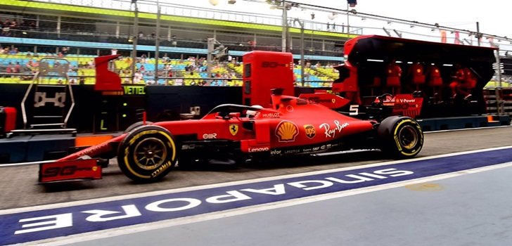 Carlos Sainz, en los Libres 1 del GP de Singapur 2019
