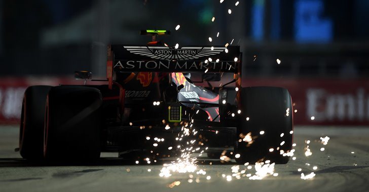 Alexander Albon en el GP de Singapur