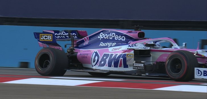 Sergio Pérez rompe la llanta en los Libres 3 de Singapur