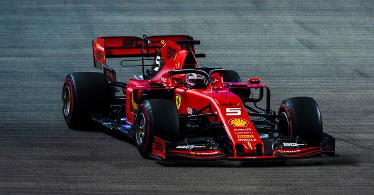 Sebastian Vettel en el GP de Singapur