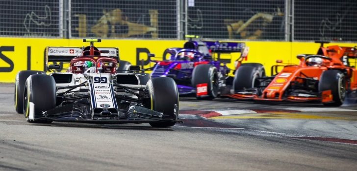 Giovinazzi en la batalla de cabeza singapur 2019