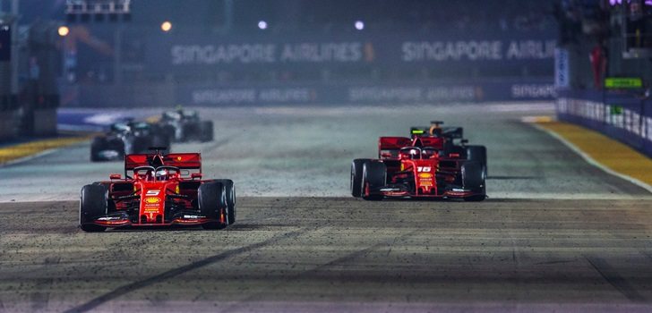 Los Ferrari logran el doblete en Singapur