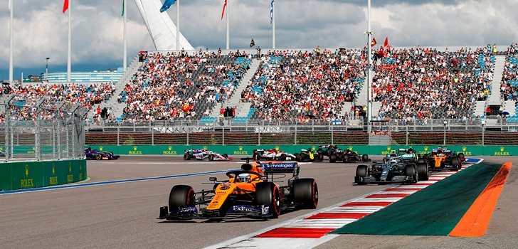 Sainz, por delante de Bottas en Sochi