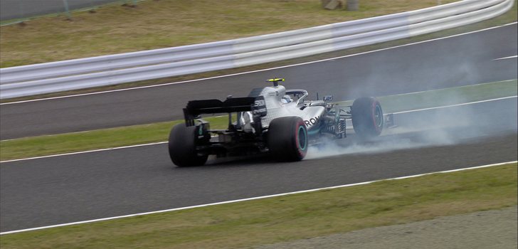 Trompo de Bottas en Japón