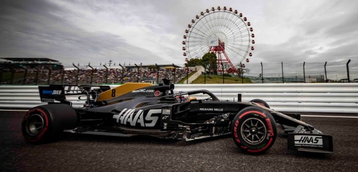 Grosjean, en los Libres del GP de Japón 2019